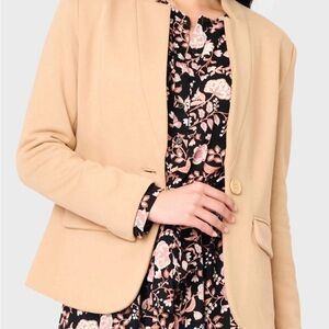 Final Price - Gibson - Notch Collar Blazer in Cappucino